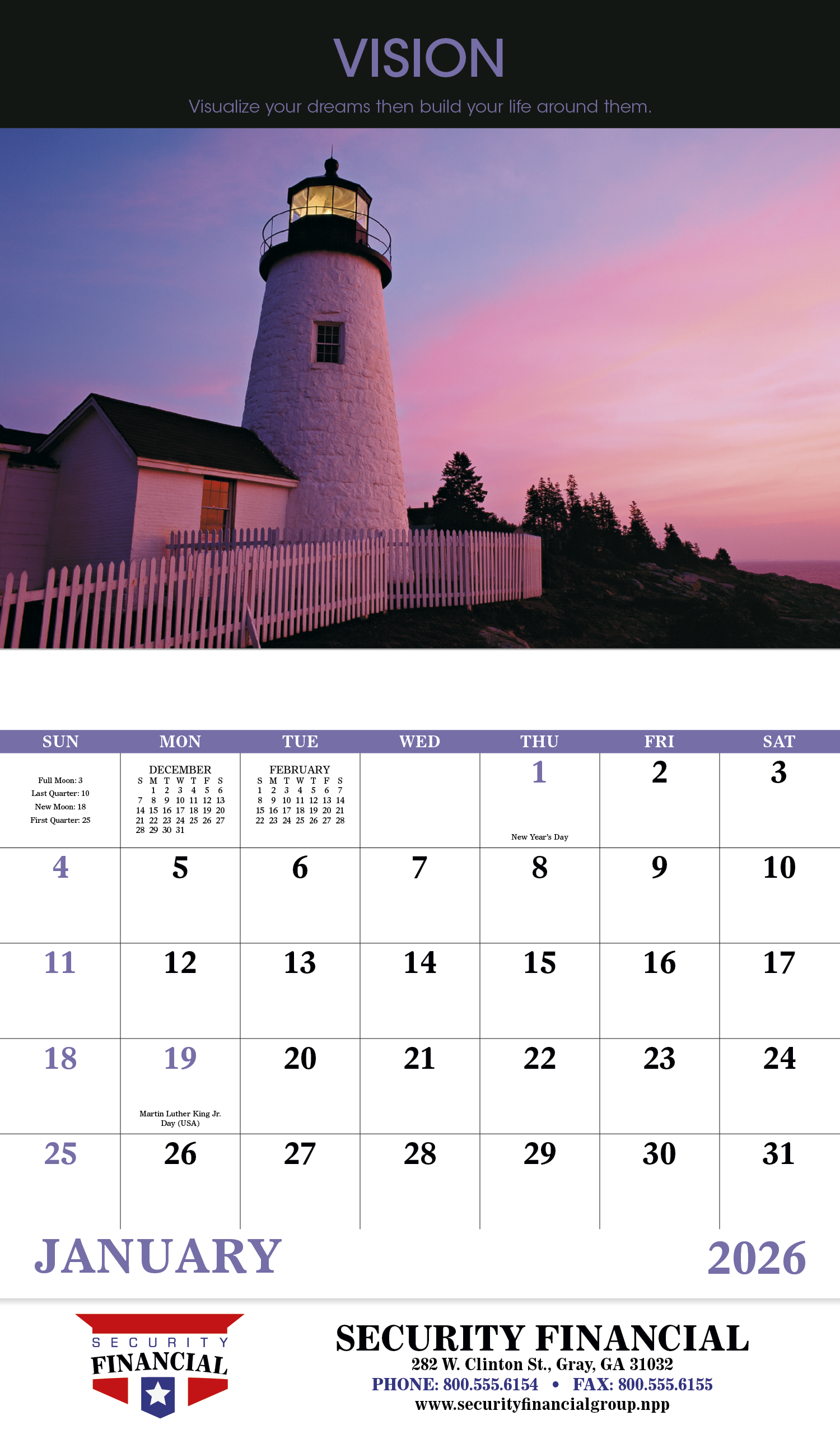 Good Value™ Motivations - Stapled Calendar 36