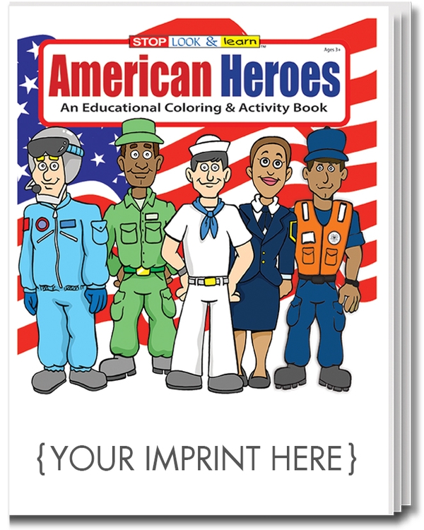 COLORING BOOK - American Heroes Coloring & Activity Book 3