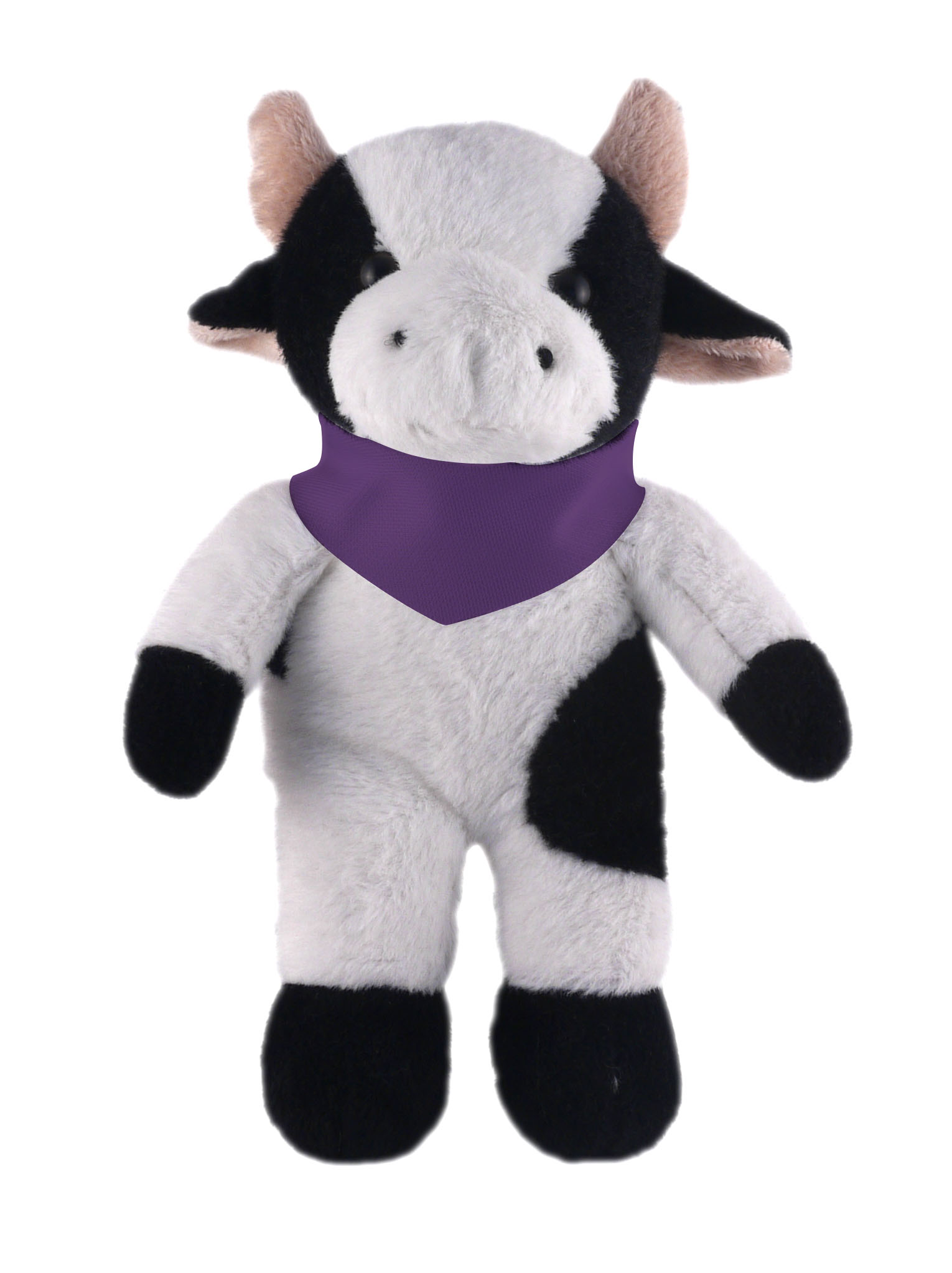 Soft Plush Stuffed Cow with Bandana
