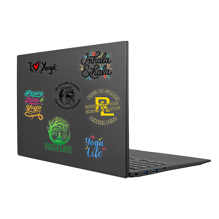 "CustomCut ™" Full Color Custom Shape Removable Vinyl Sticker Decals in Singles 14