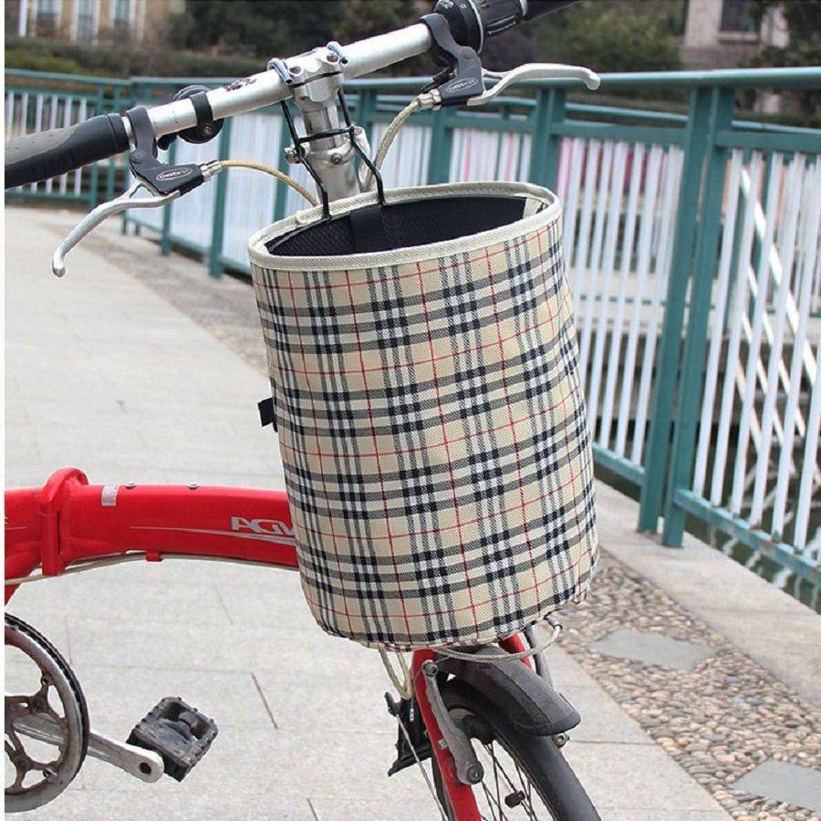 Folding Canvas Bicycle Basket 7