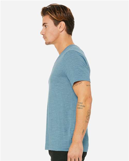 Unisex Textured Jersey V-Neck Tee - 3655 37