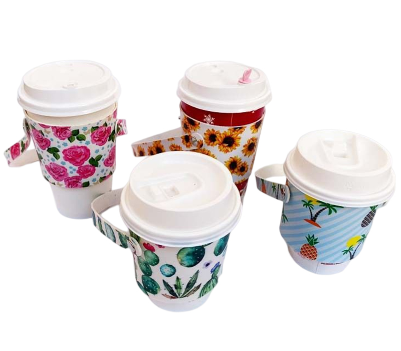 PU Leather Beverage Holder with Buttons 2