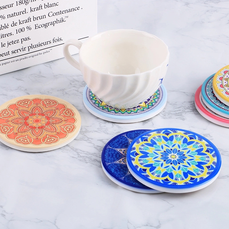 Round Absorbent Coasters for Drinks 1