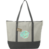 Repose 10oz Recycled Cotton Zippered Tote 108