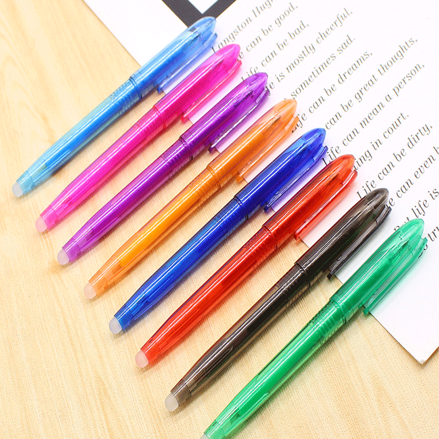 Colorful Retractable Erasable Gel Pens 4