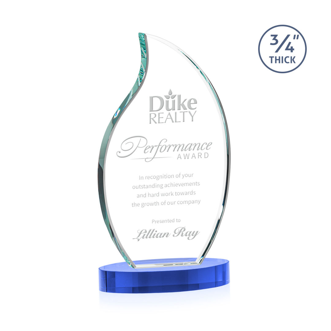 Croydon Flame Award on Alberton Base - Sky Blue