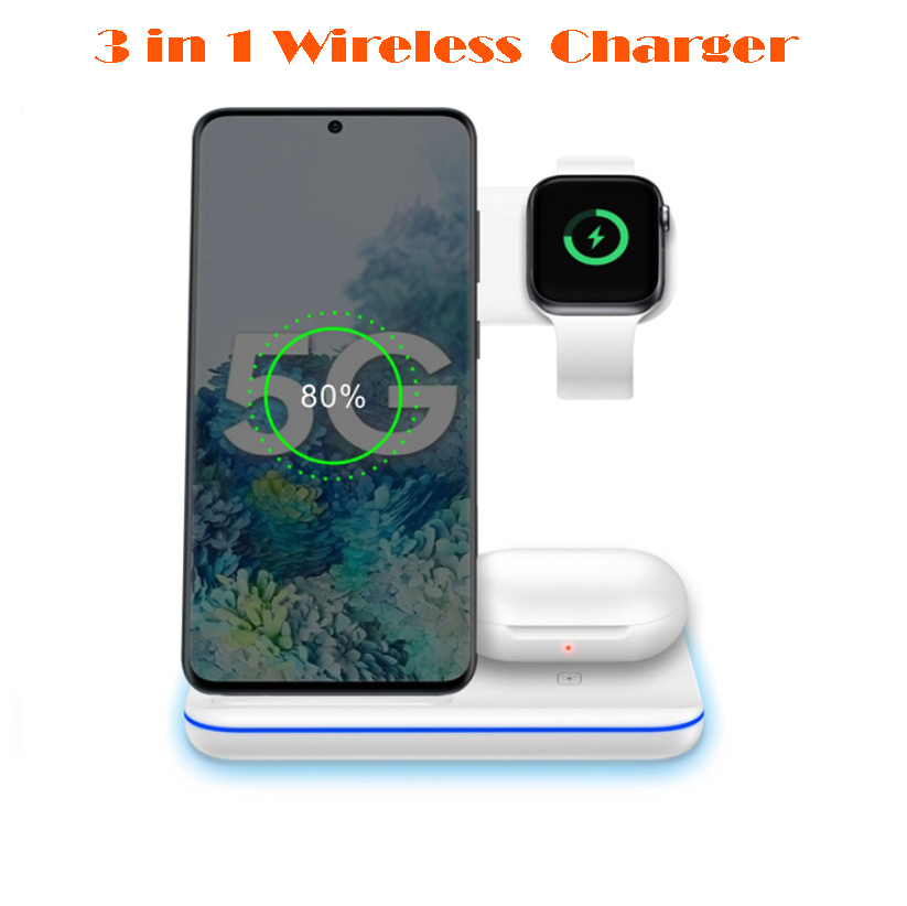 3 in 1 15W Fast Wireless Charger Station 3
