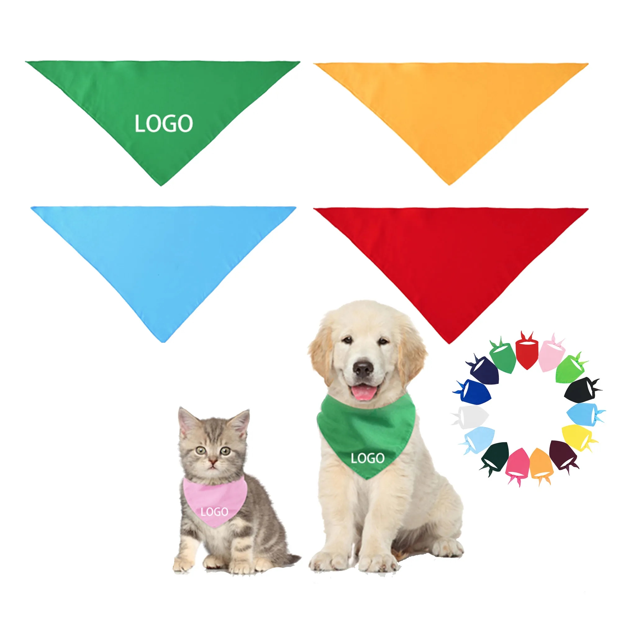 Large Pet Bandana Dog Cat Bib Scarf 1
