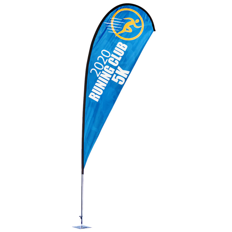 Custom 10' X 4' Medium Teardrop Flags 2