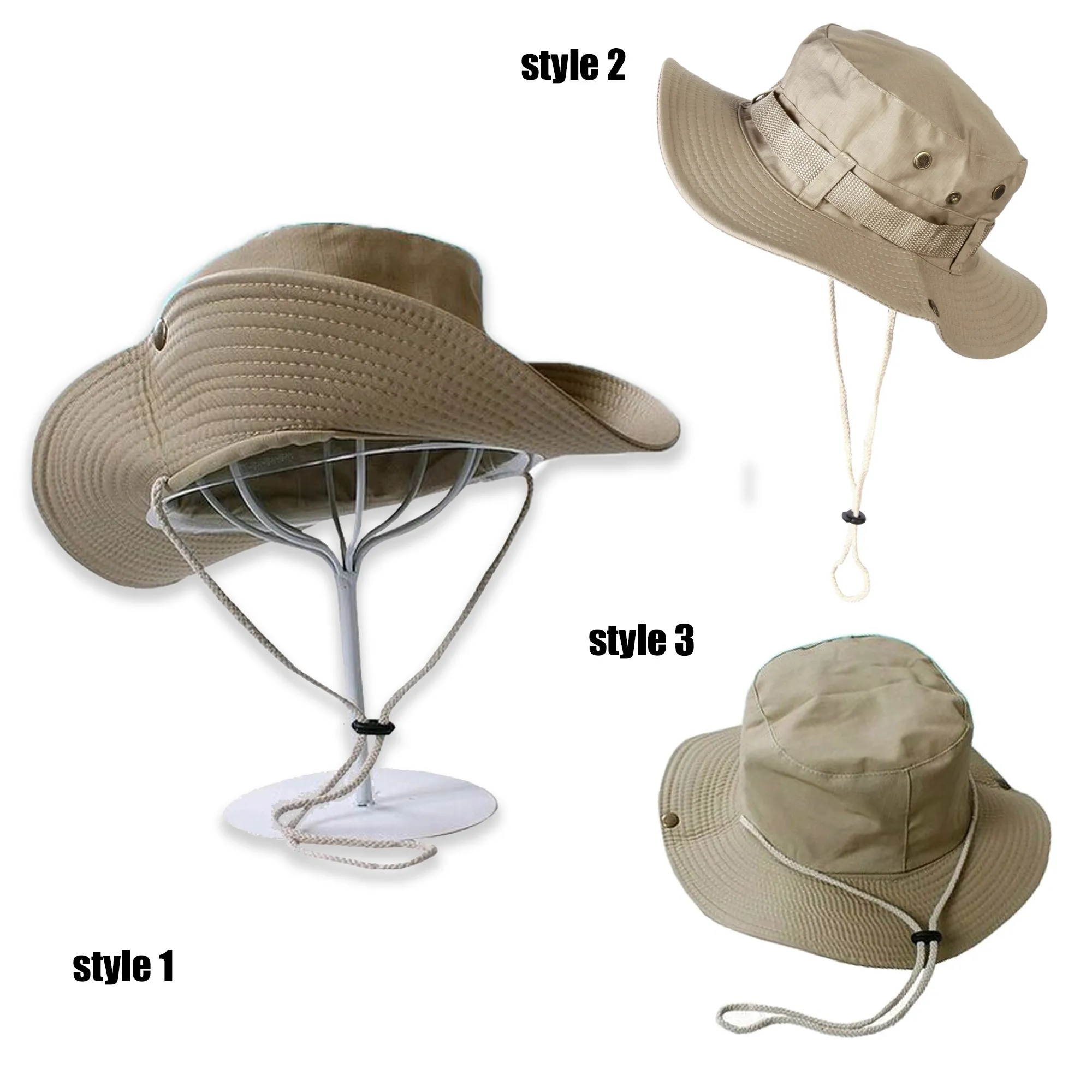 Double-Sided Wide Brim Sun Bucket Hat 7