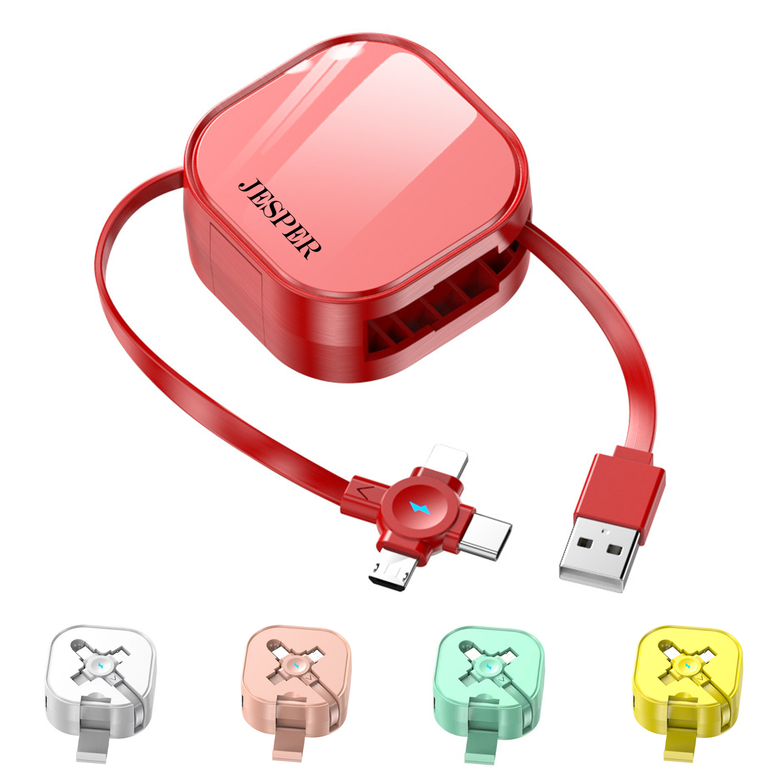 3 in 1 Retractable Charging Cable 1