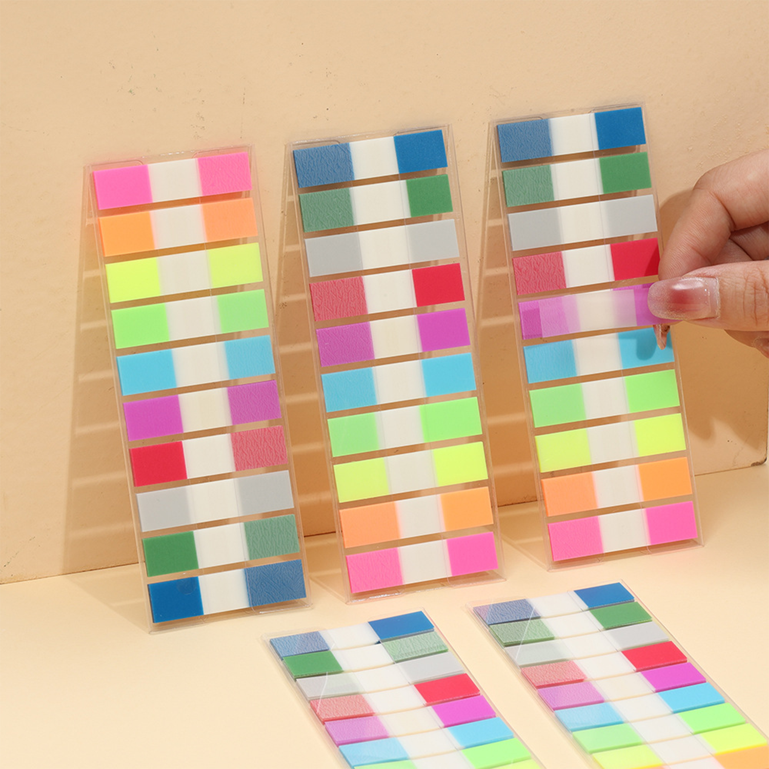 PET Waterproof Transparent Colored Page Tabs 4