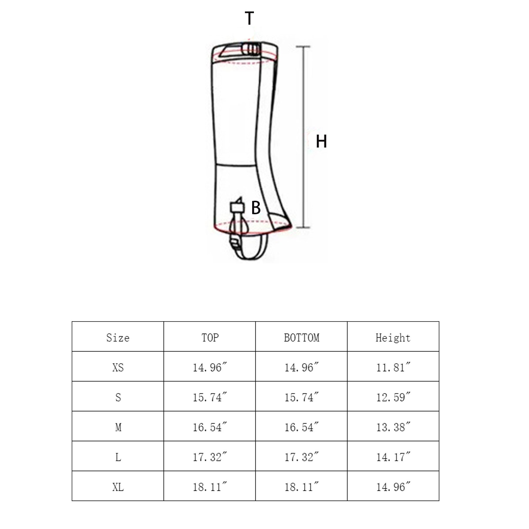 Waterproof Adjustable Leg Gaiters 3