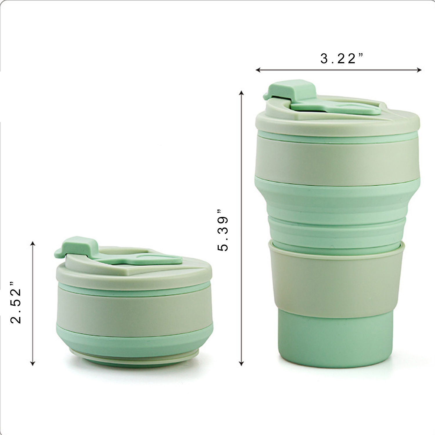 12 oz Portable Collapsible Coffee Cup 2
