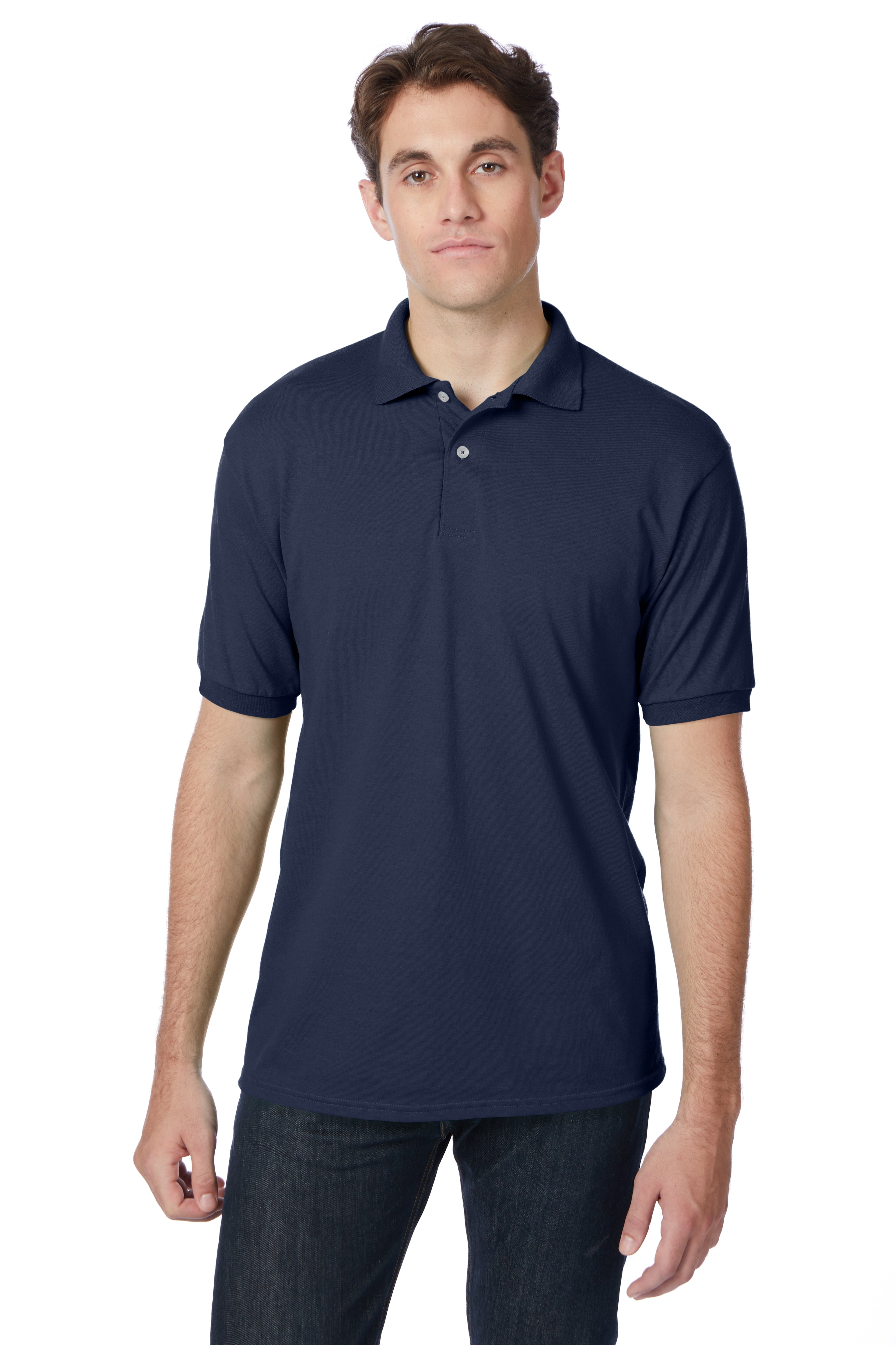 Hanes EcoSmart® Jersey Polo Shirt 3