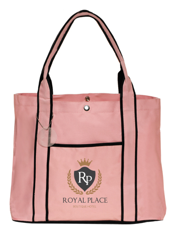 Polyester Fashion Tote Bags, custom tote bag with logo imprint 1