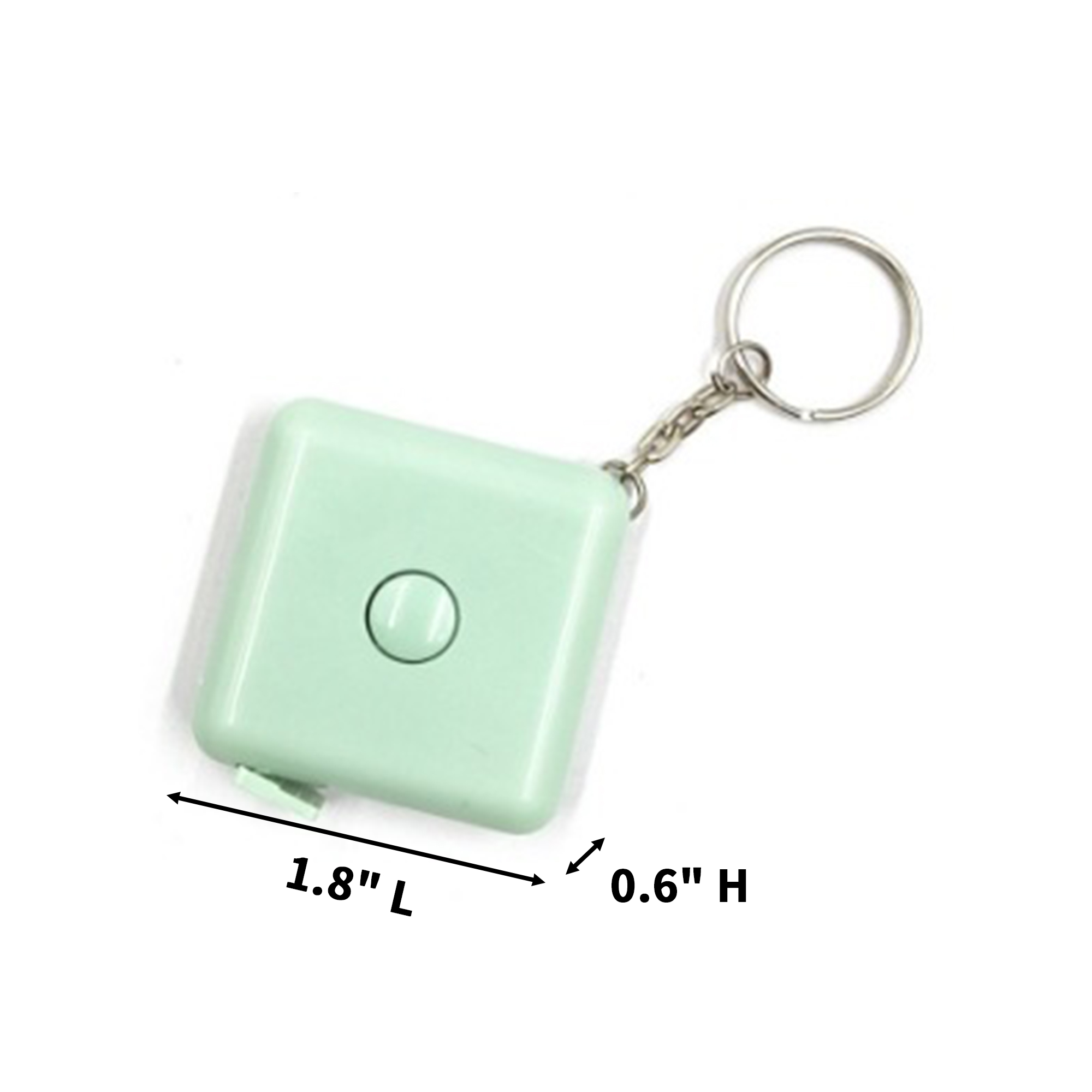ABS Square Tape Measure With Push Button 1.8" Case 7