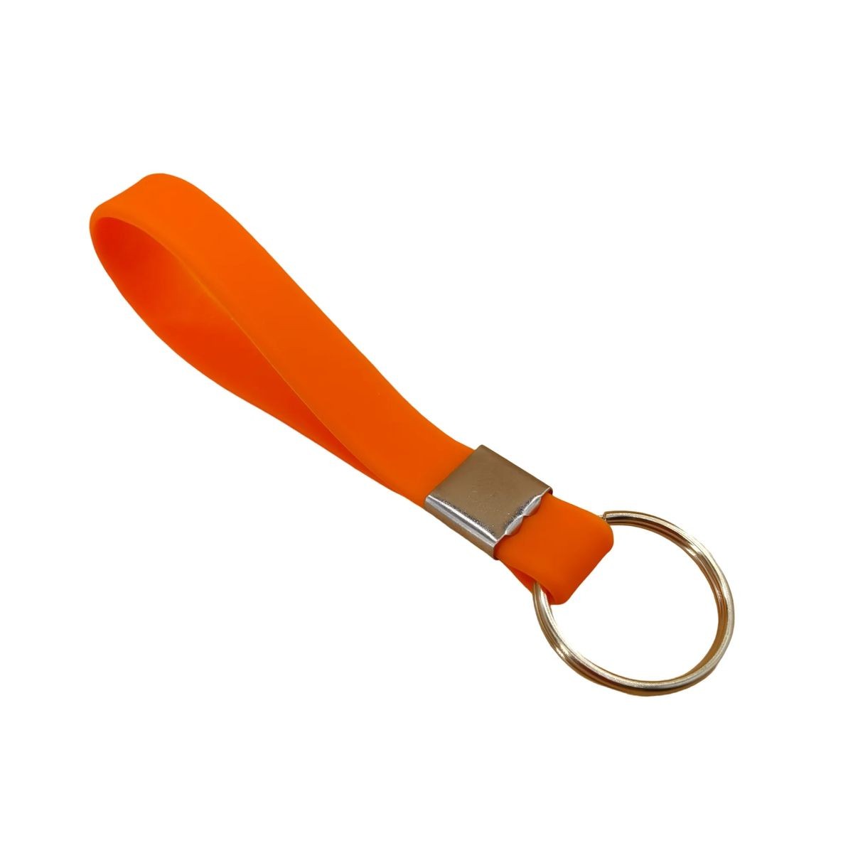 Durable Silicone Wristband Keychain with Custom Logo Branding 13