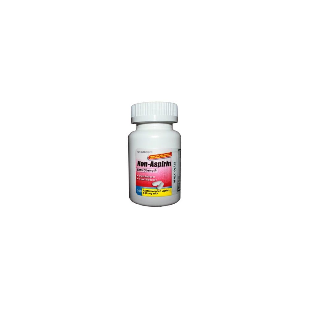 Acetaminophen Extra-Strength Caplets - 500 mg 100 Count 1