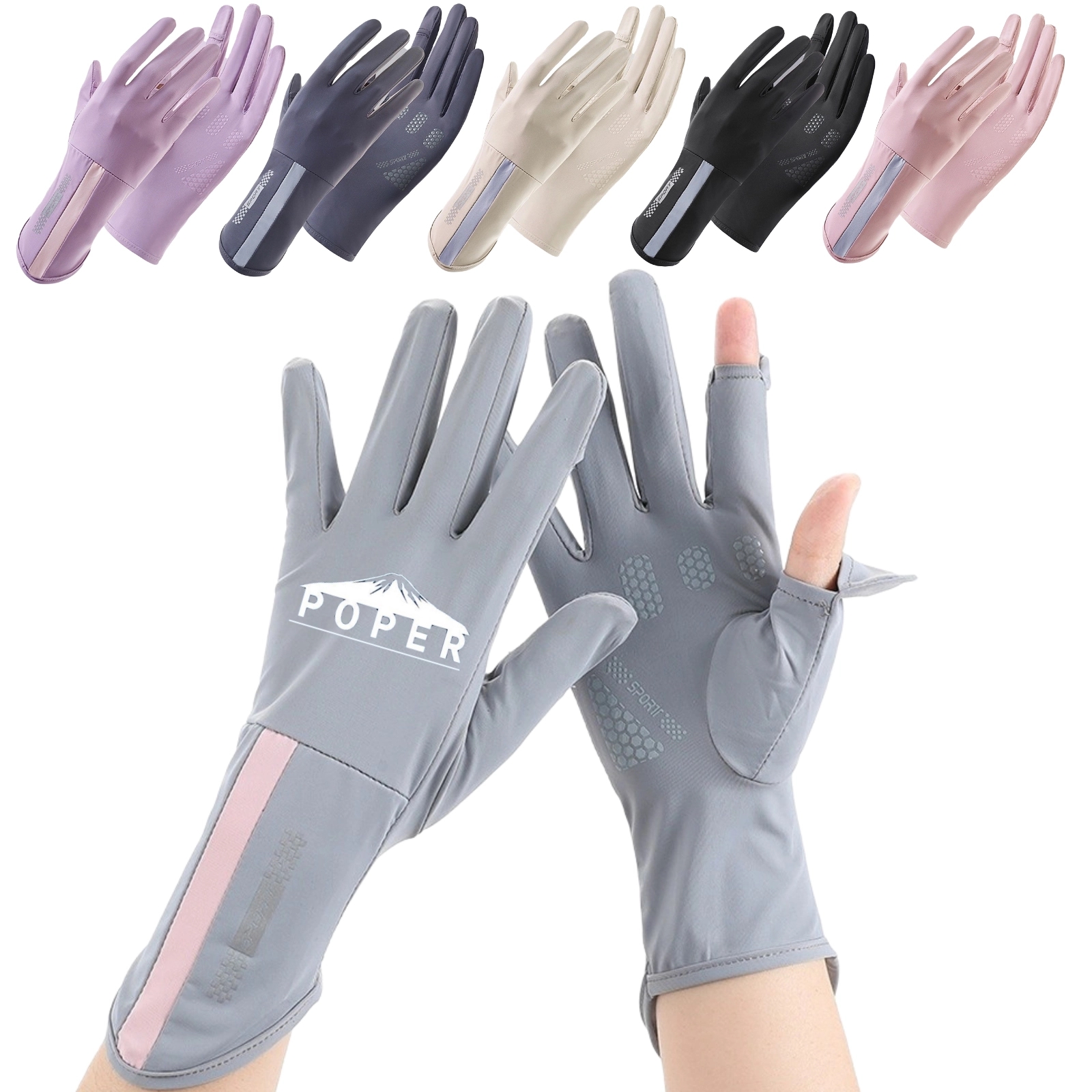 Summer Sun Protection Breathable Gloves 6