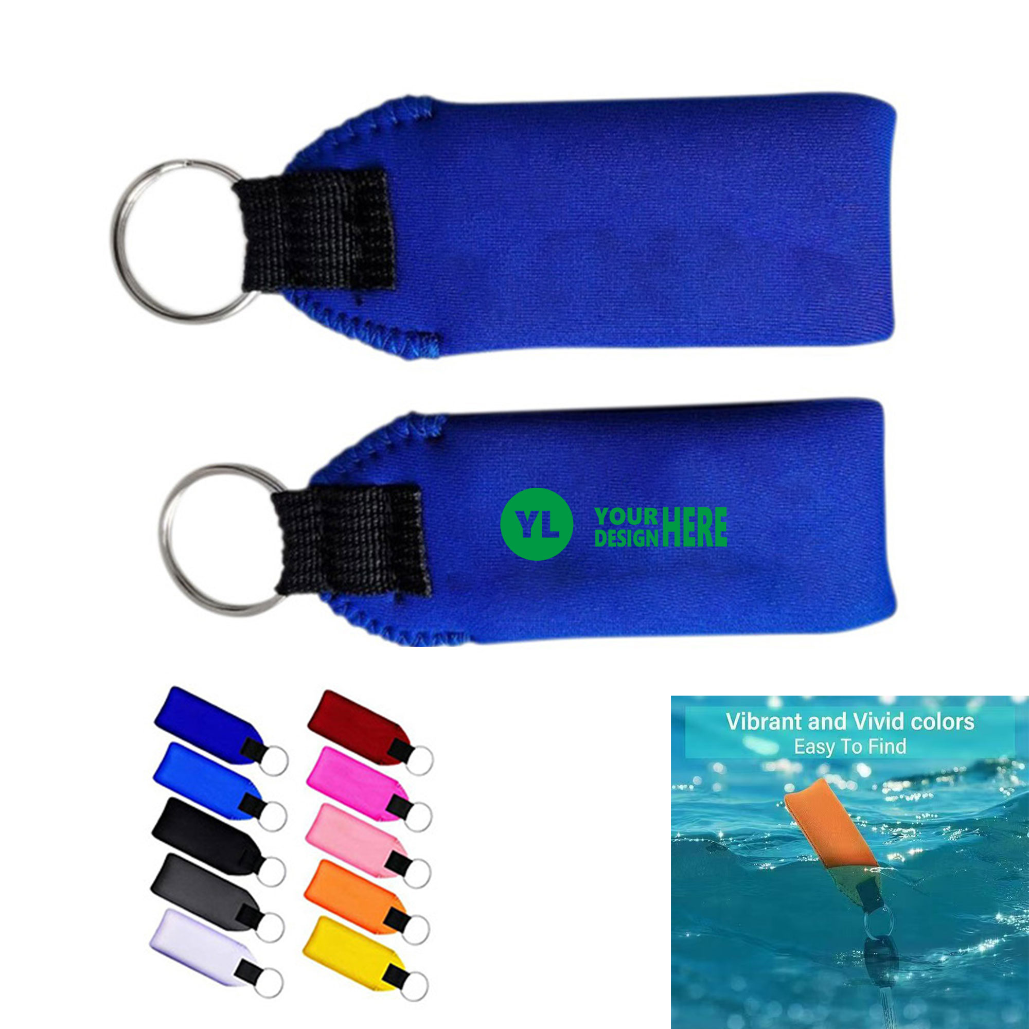 Water Sports Buoyant Neoprene Keychain 2