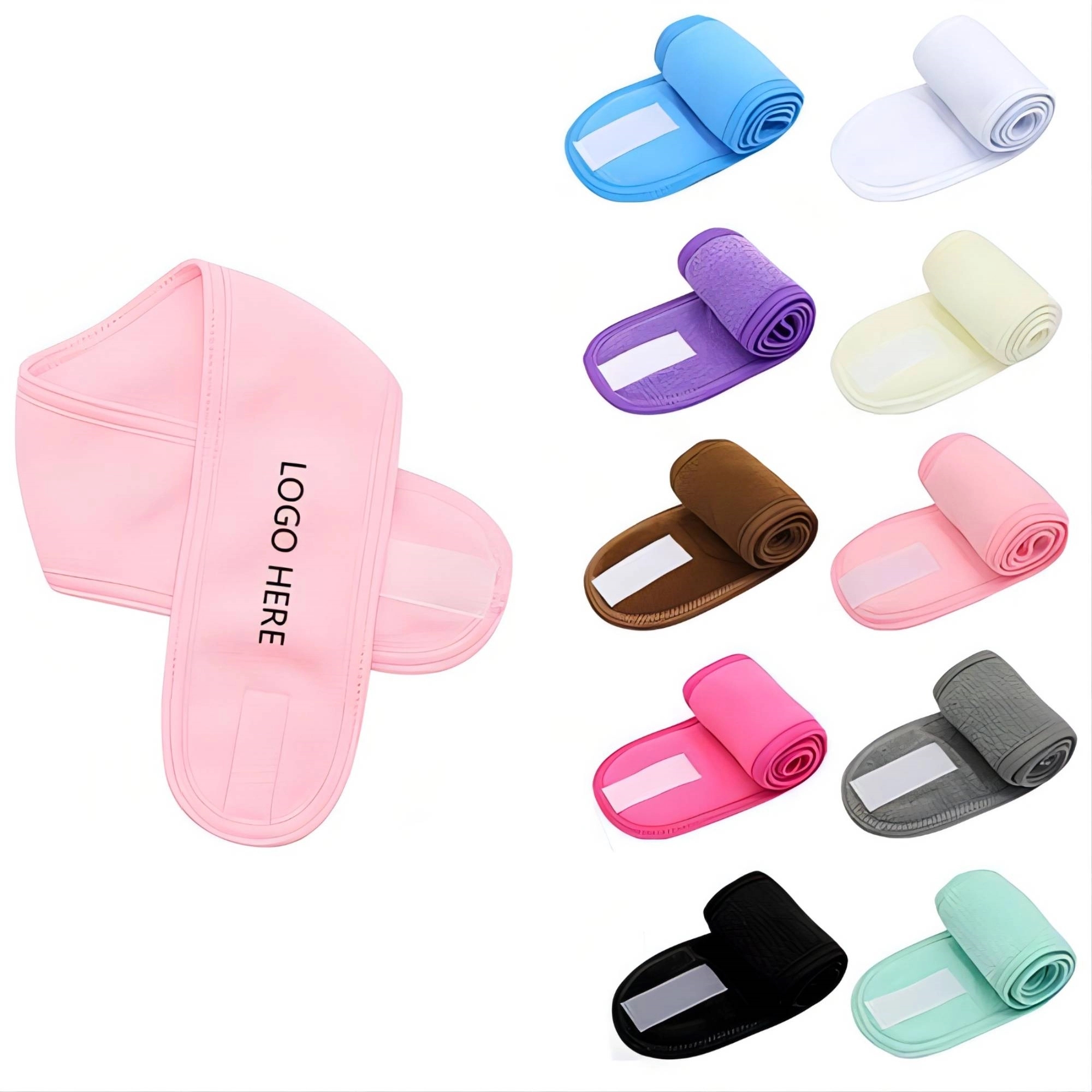 Ultra Soft Adjustable Face Wash Headband MOQ 100PCS 2
