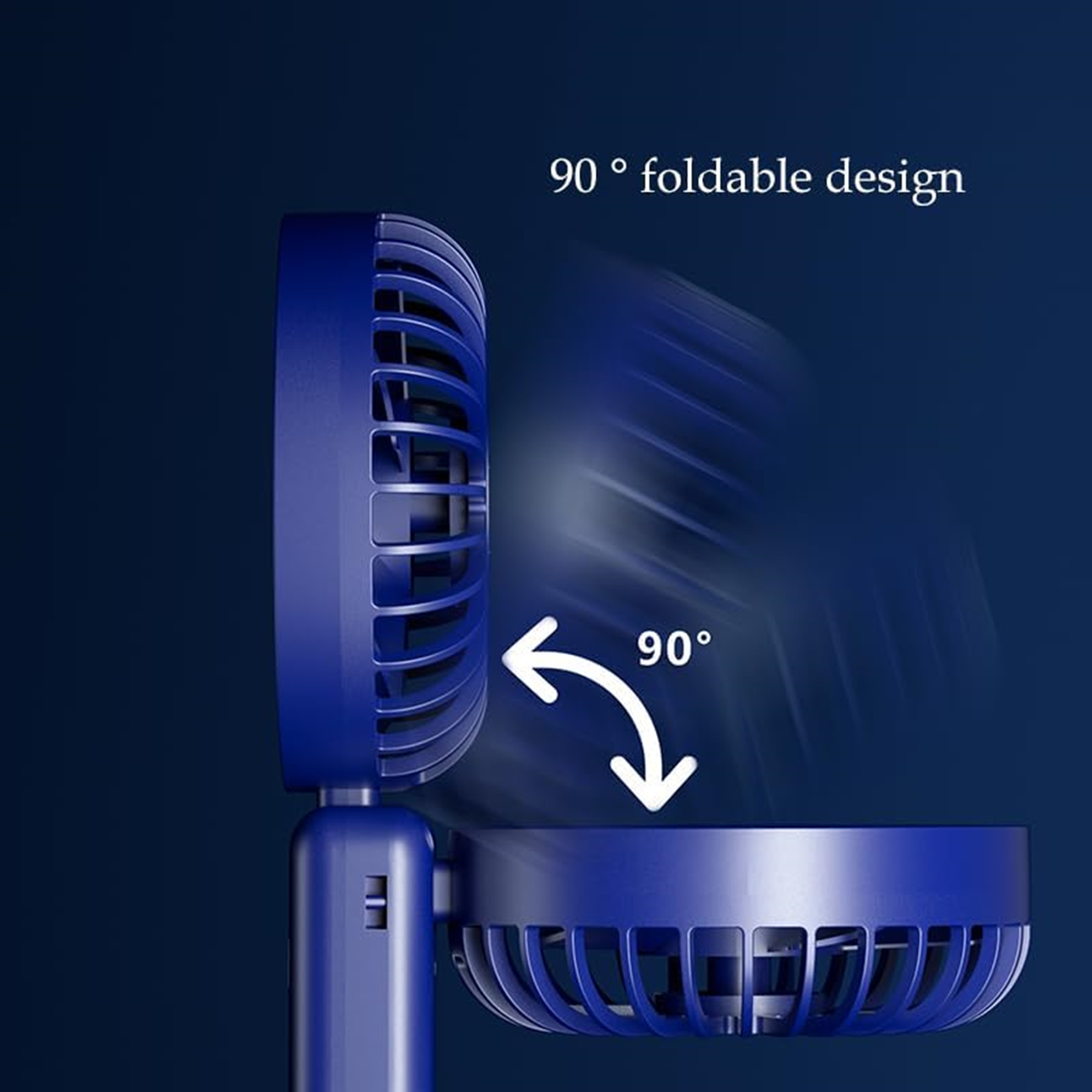 Handheld Rechargeable Fan With LED Display 3