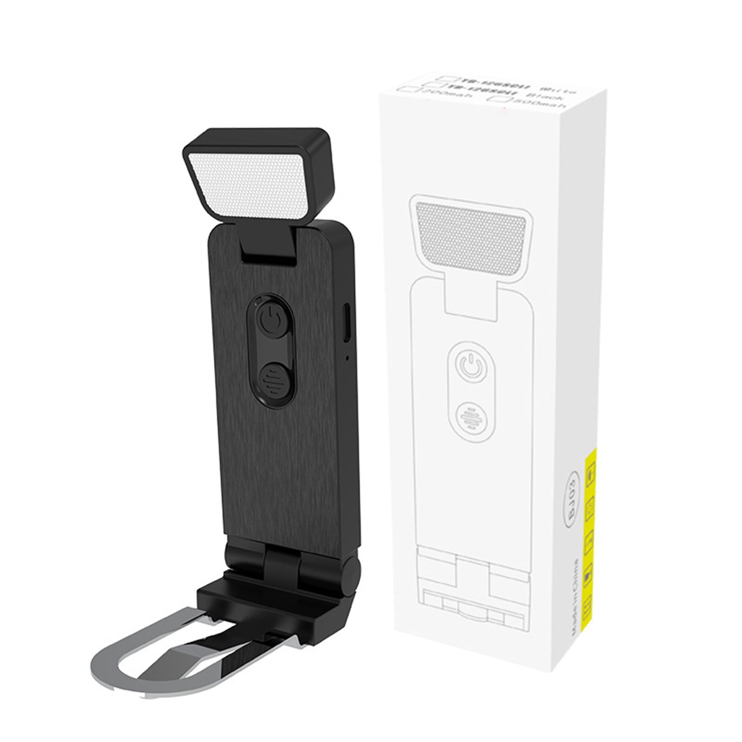 Portable Mini USB Rechargeable Clip-On LED Bookmark Light 4