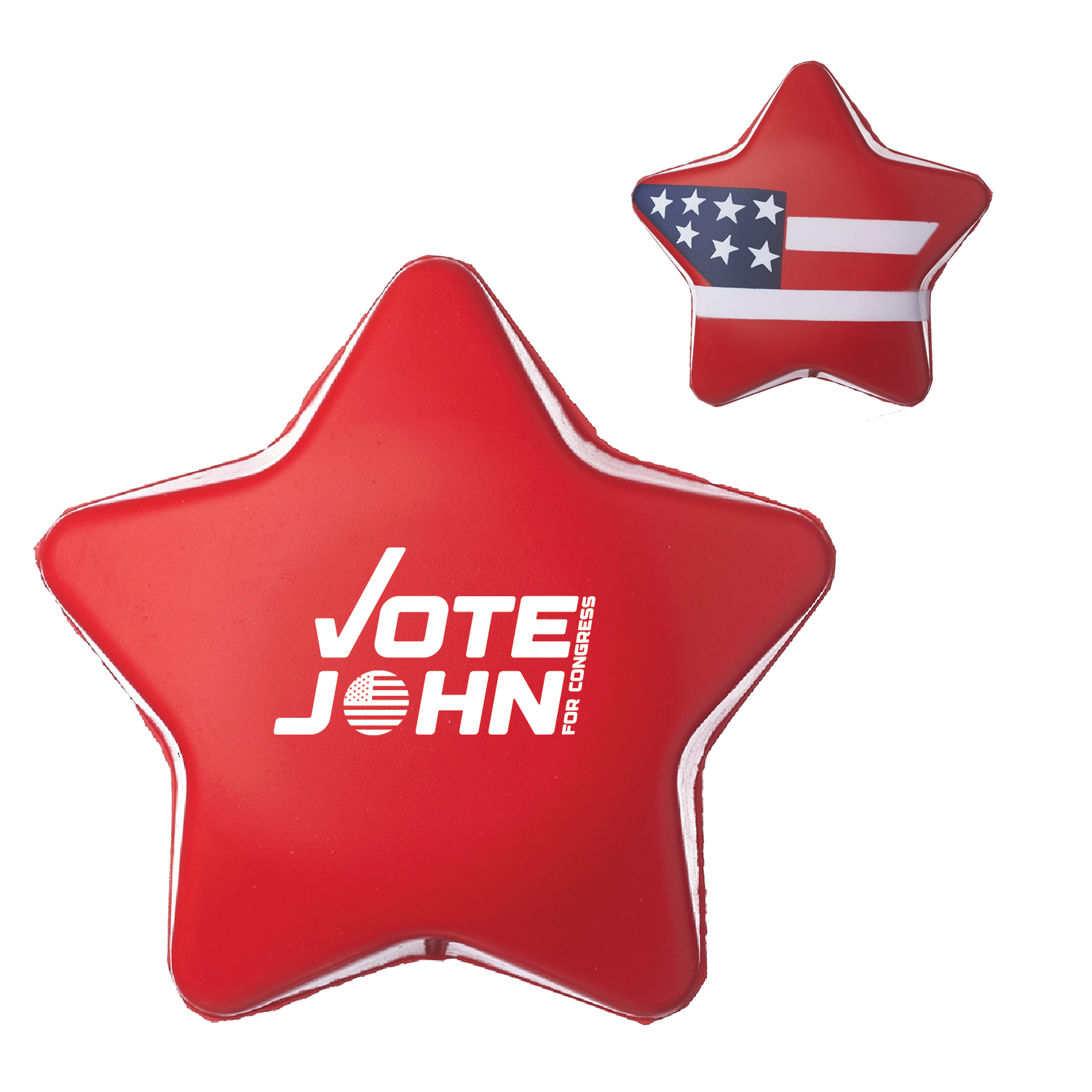 USA Star and Stripes Stress Ball (1 Color Imprint) 1