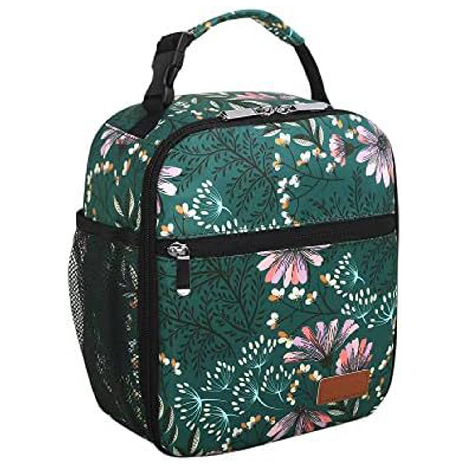 6 Can Oxford Insulated Lunch Cooler Bag w/ Zipper Pocket 9
