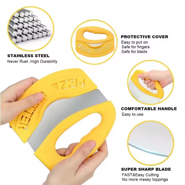 MOQ 10 pcs Pizza Slicer with Cover 2