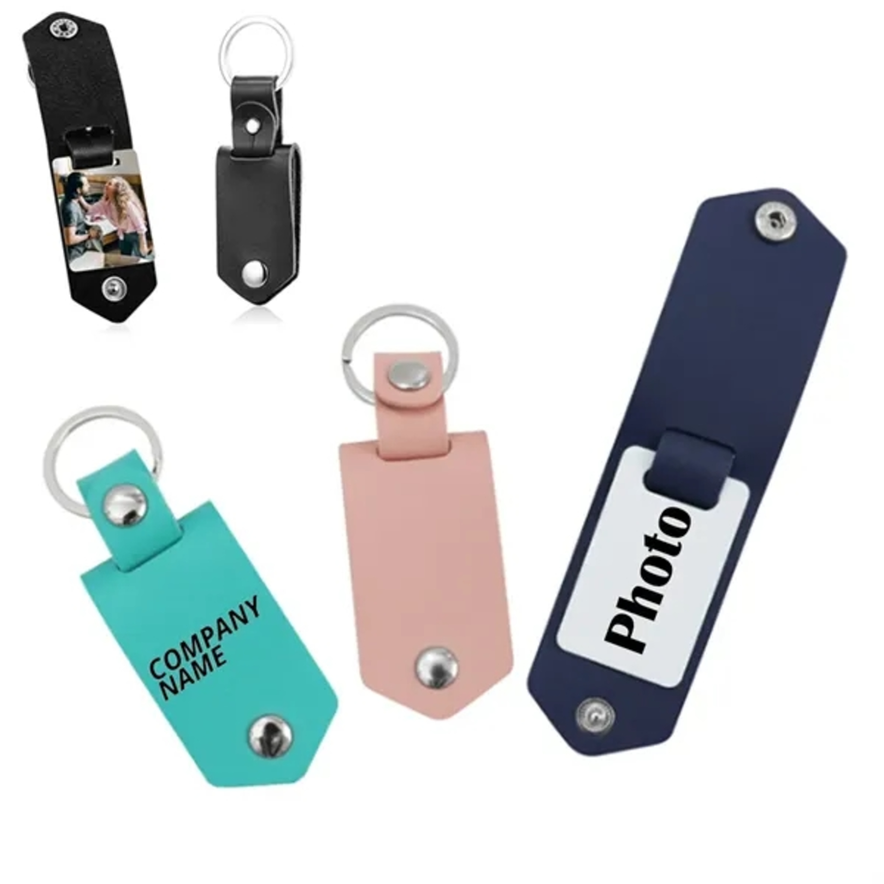 DIY Leather Photo Keychain 2