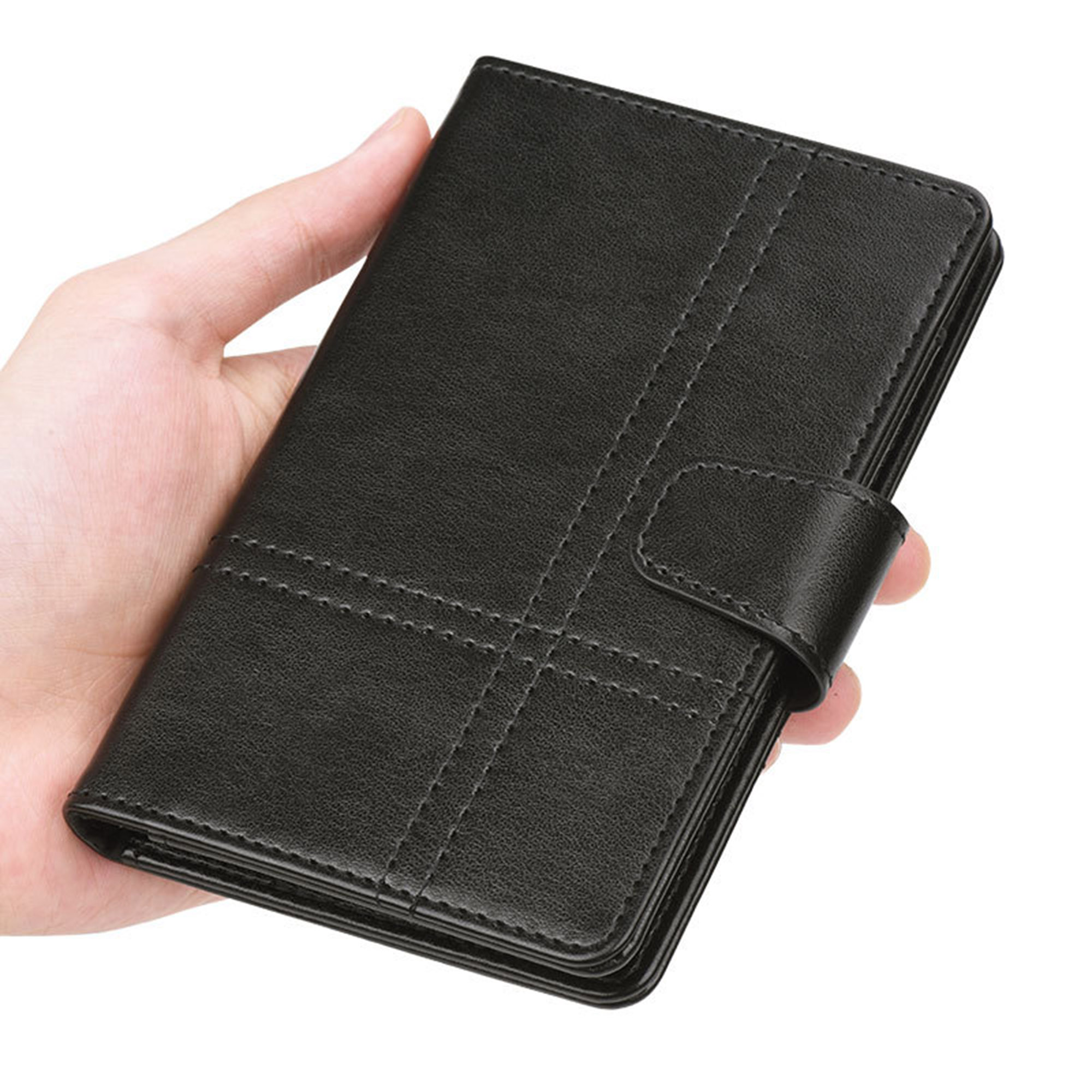 Vegan Leather Airtag Passport Holder Cover 4