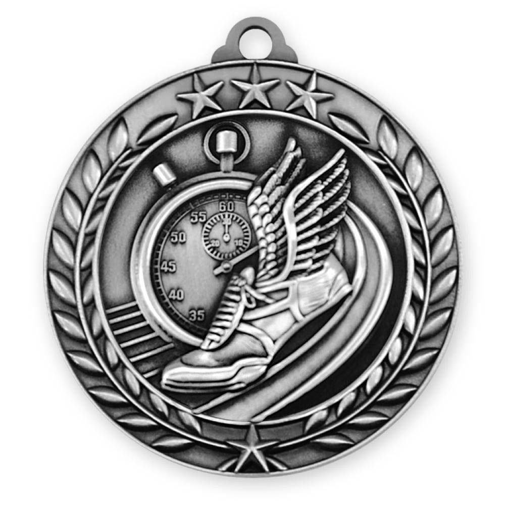 Track Wreath Award Medallion (1-3/4") 1