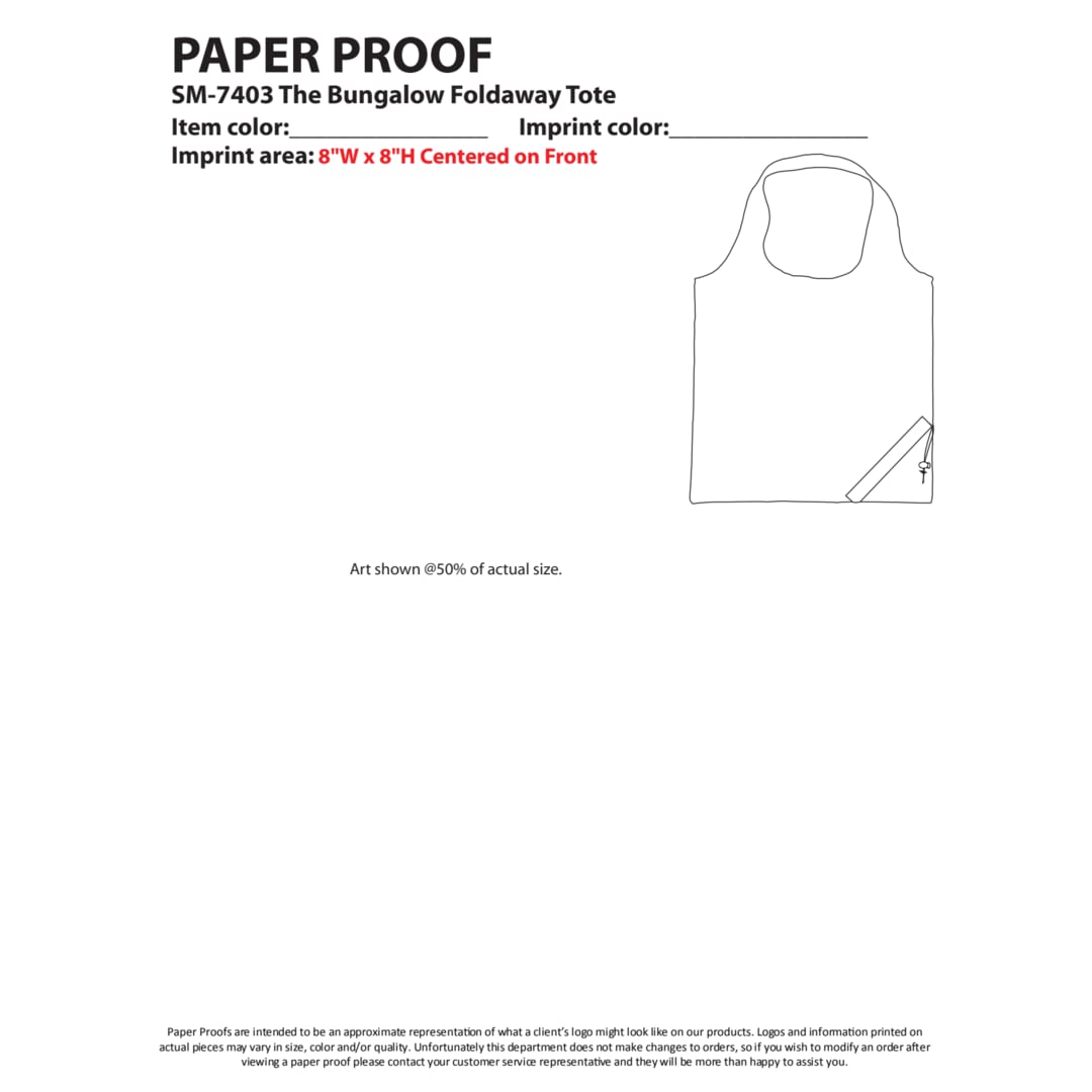 Bungalow Foldaway Shopper Tote 141