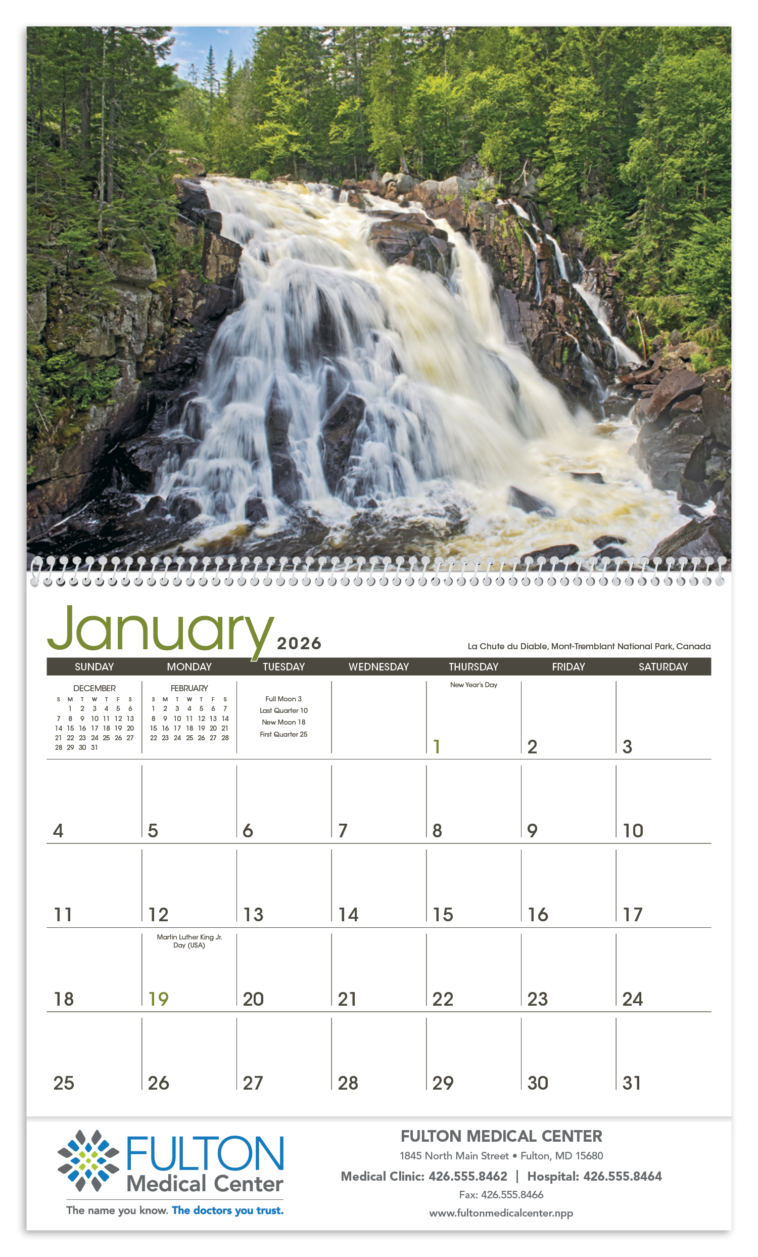 Triumph® Calendars Waterfalls Calendar 75