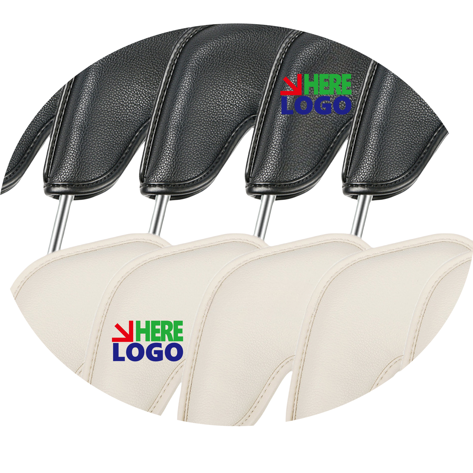 Leather 10 PCS 1 Set Golf Iron Headcovers MOQ50 1