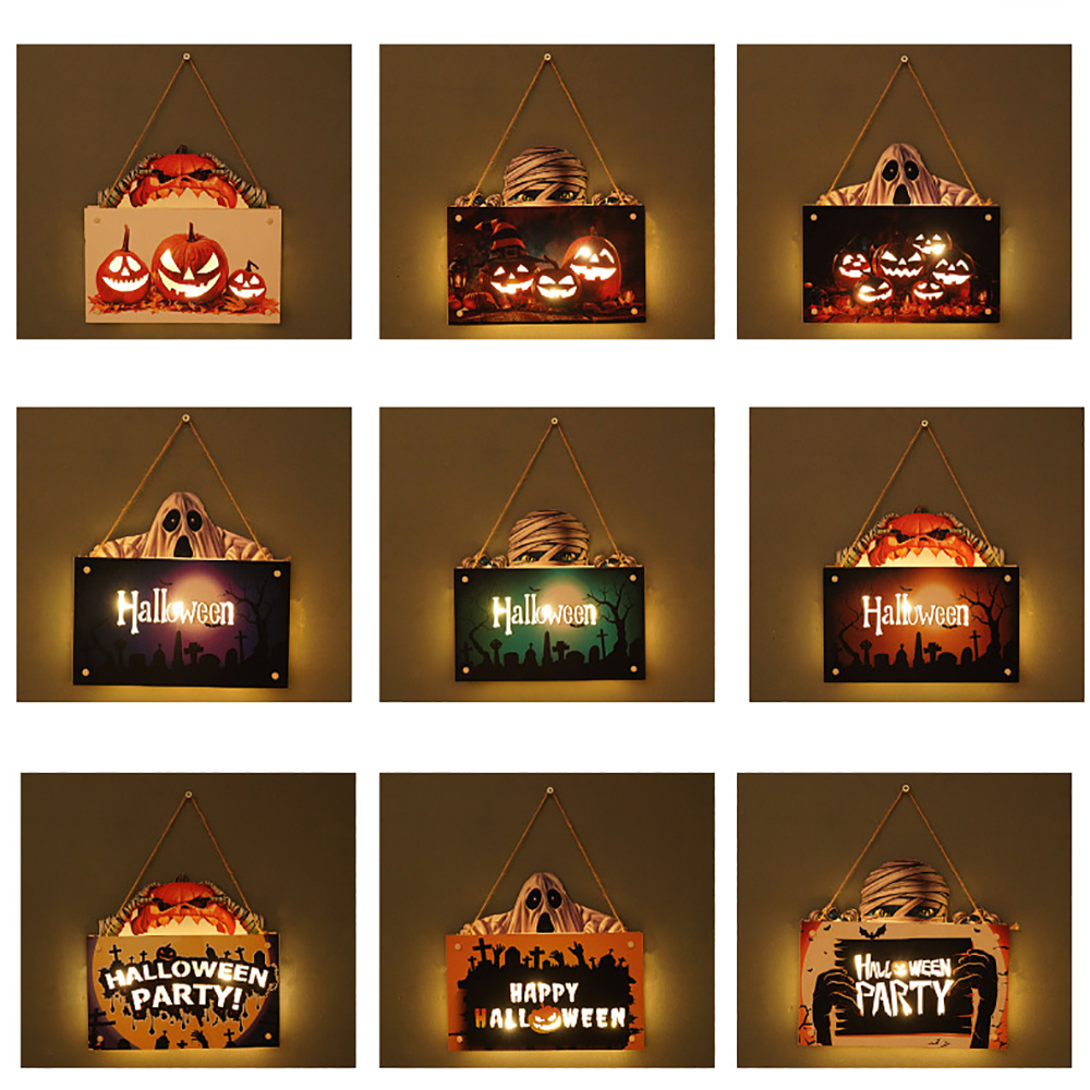 LED Halloween Doorplate Pumpkin Lamp 2