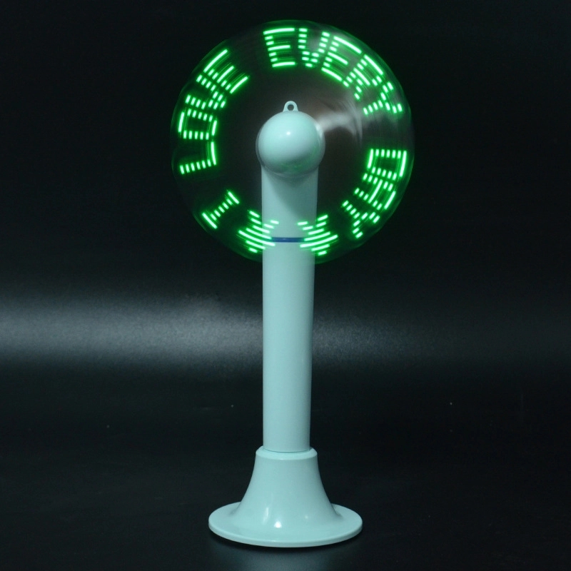 Ballpoint Pen With LED Message Fan 4