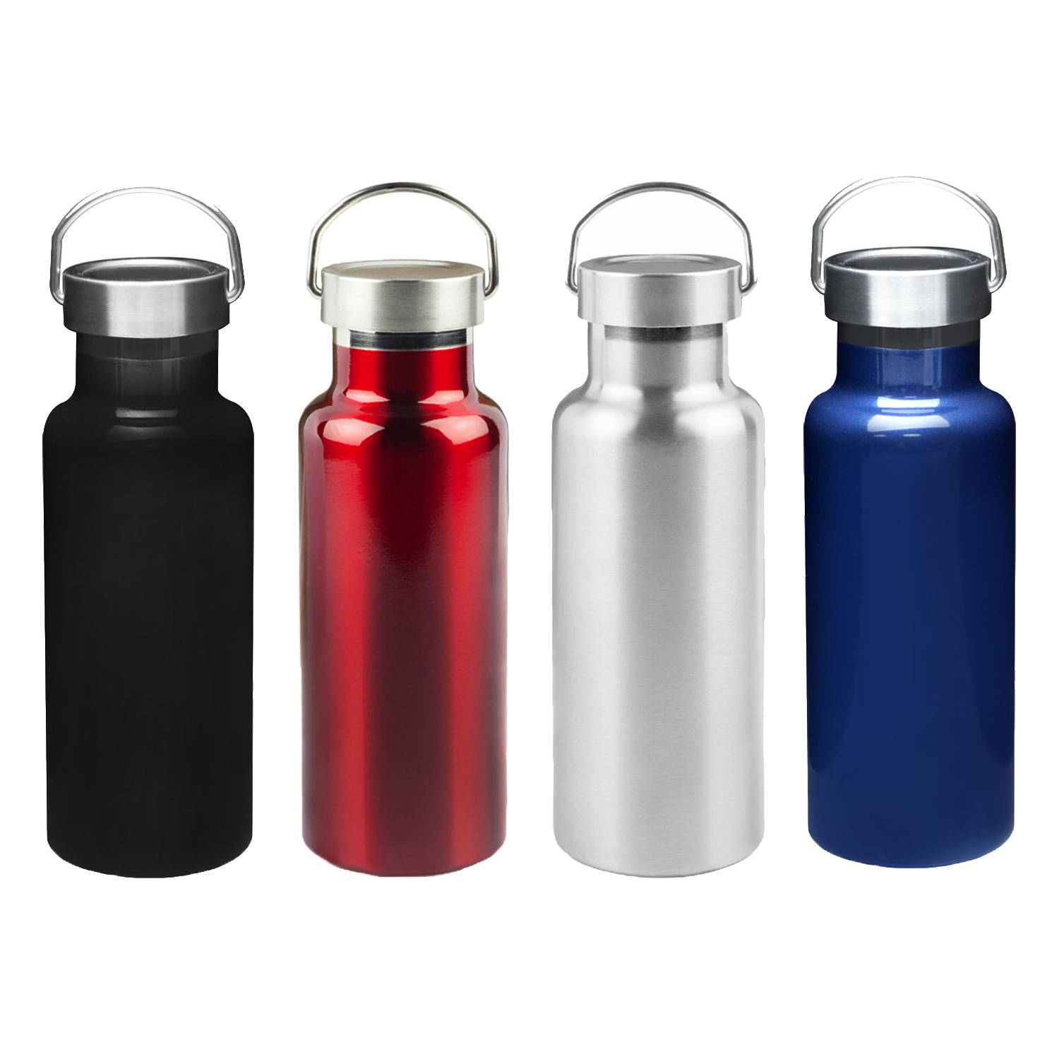 Double Wall Stainless Steel Canteen Water Bottle, 17 oz., custom water bottle with logo imprint 3