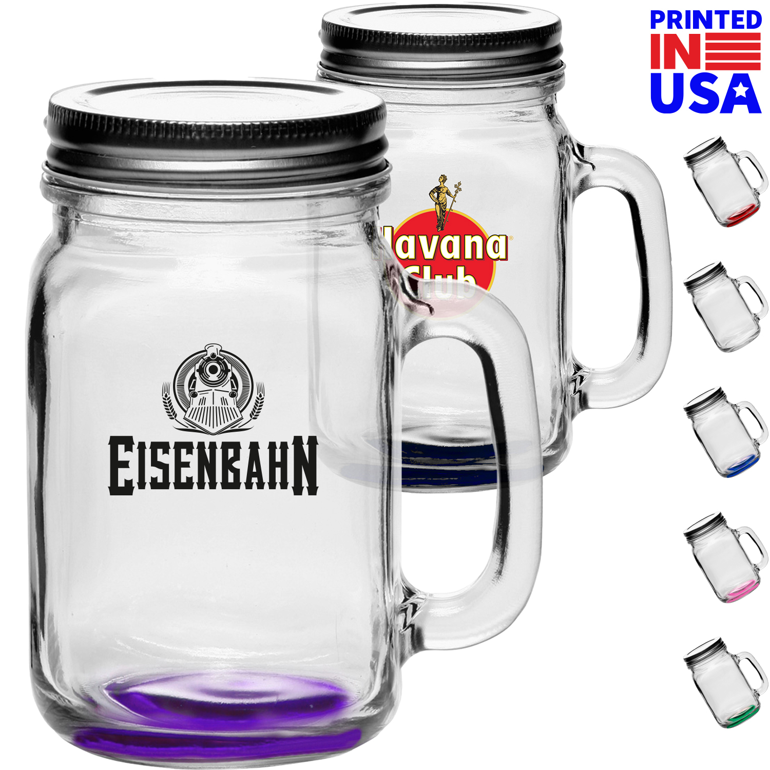 16 oz. Traditional Mason Jars w/ Lids 2