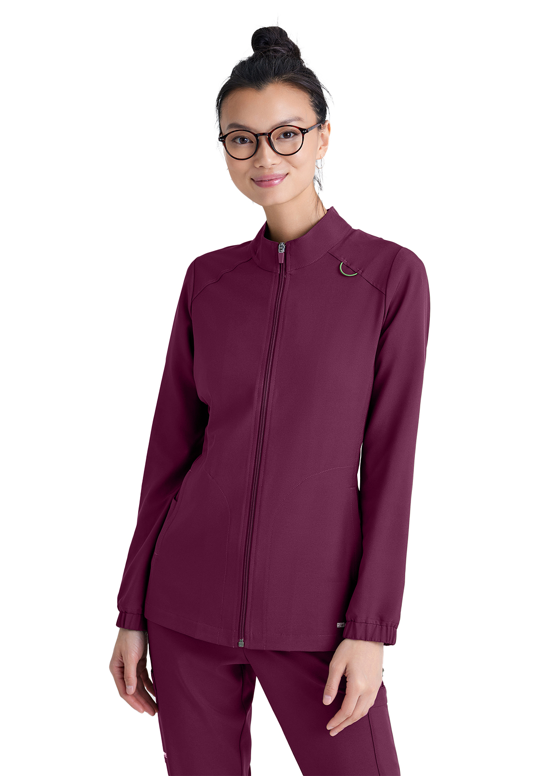 Grey's Anatomy Evolve Stretch - Women's Three-Pocket Virtue Warm-Up Scrub Jacket 17