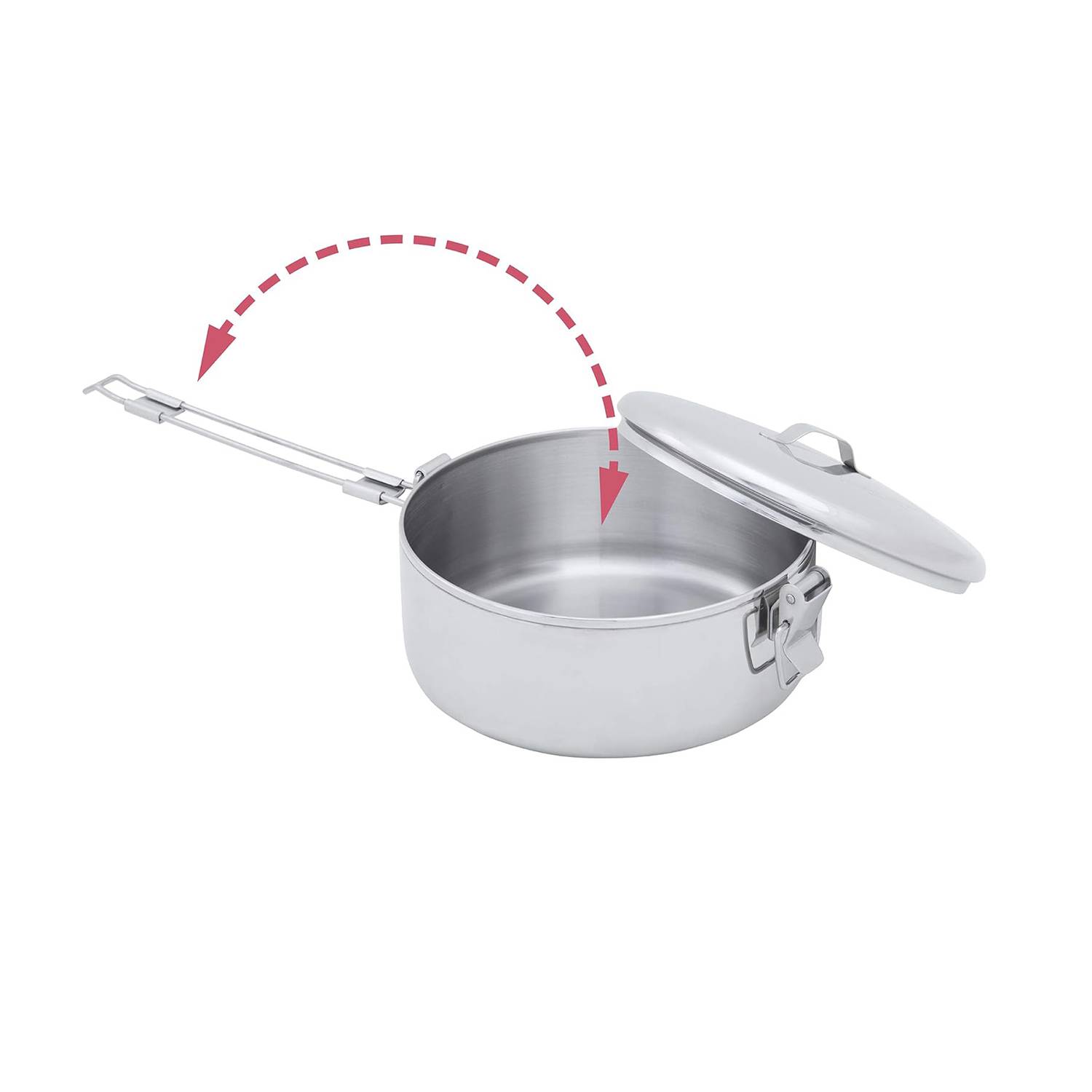 Stainless Steel Camping Pot 4