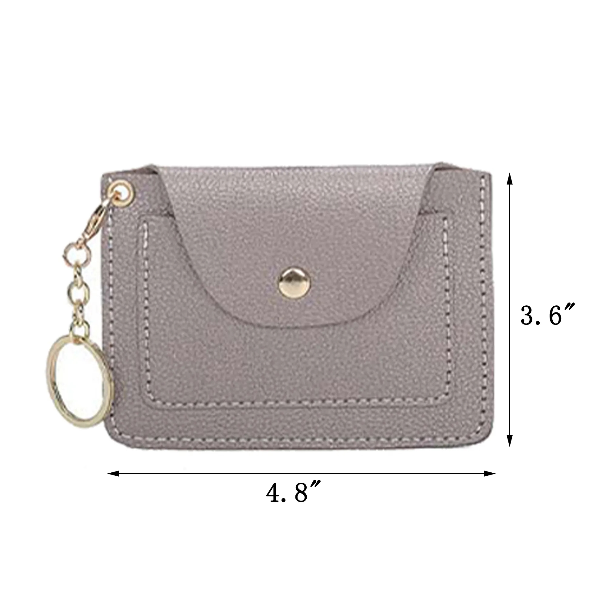 PU Coin Pouch with Card Holder and Keychain 1