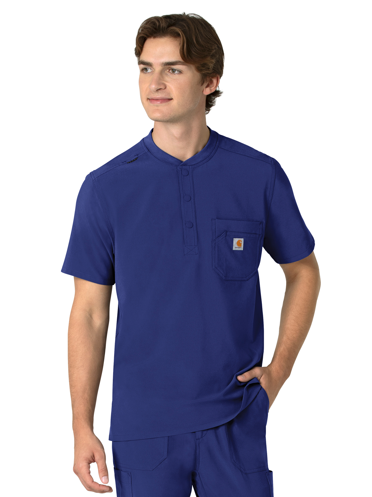 Carhartt Scrubs - Force Cross-Flex - Men's Three-Pocket Henley Top 34