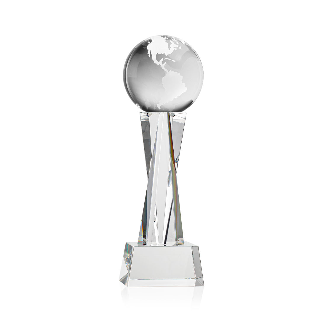 Globe Award on Grafton Base - Clear 6