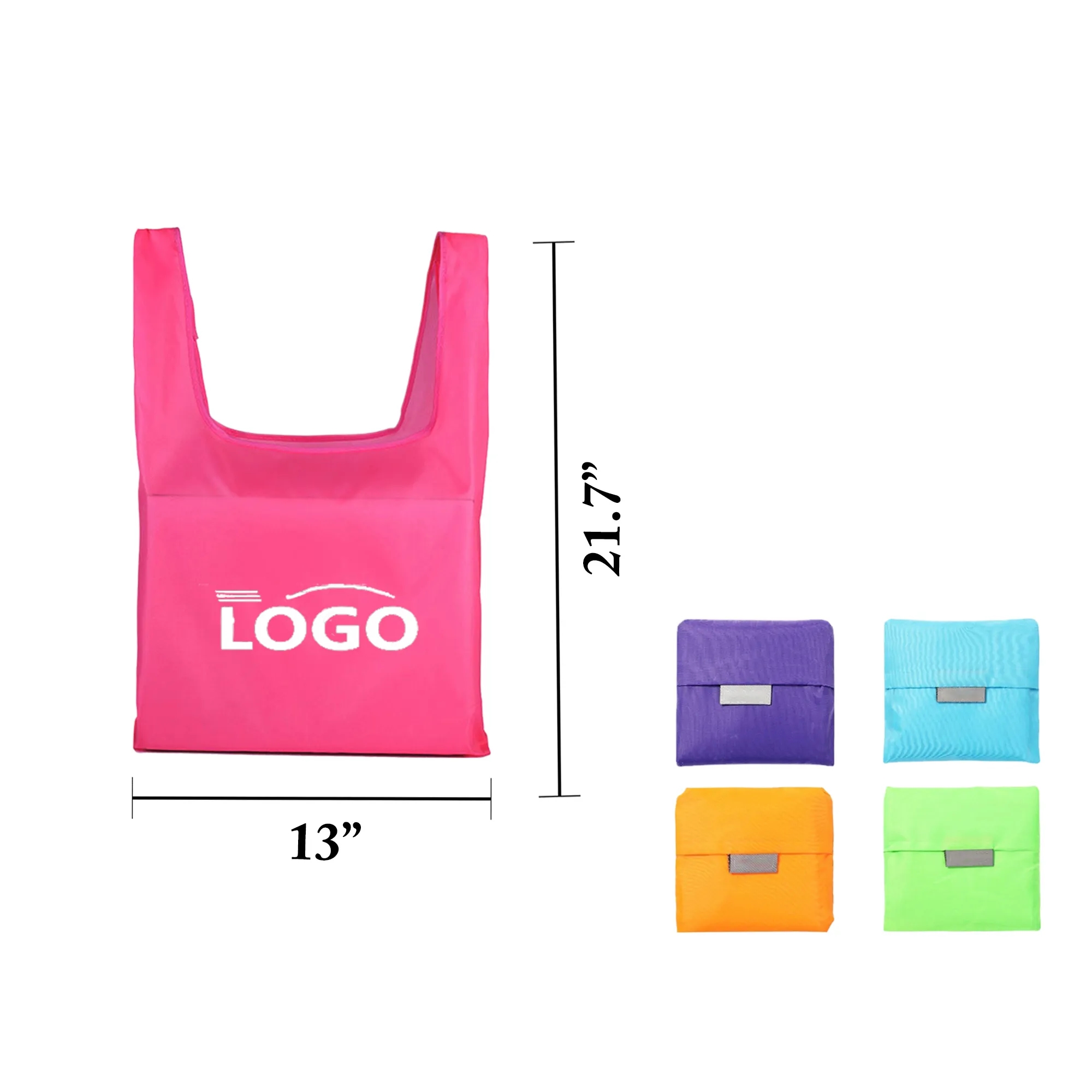 MOQ100 Foldable Oxford Cloth Shopping Tote Bag, custom tote bag with logo imprint 2