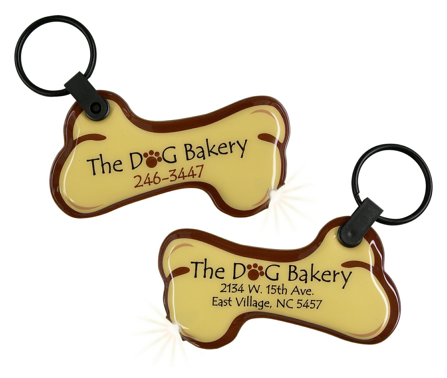 ShapeLights™ Color-A-Shape Key Ring Flashlight (Bone) 3