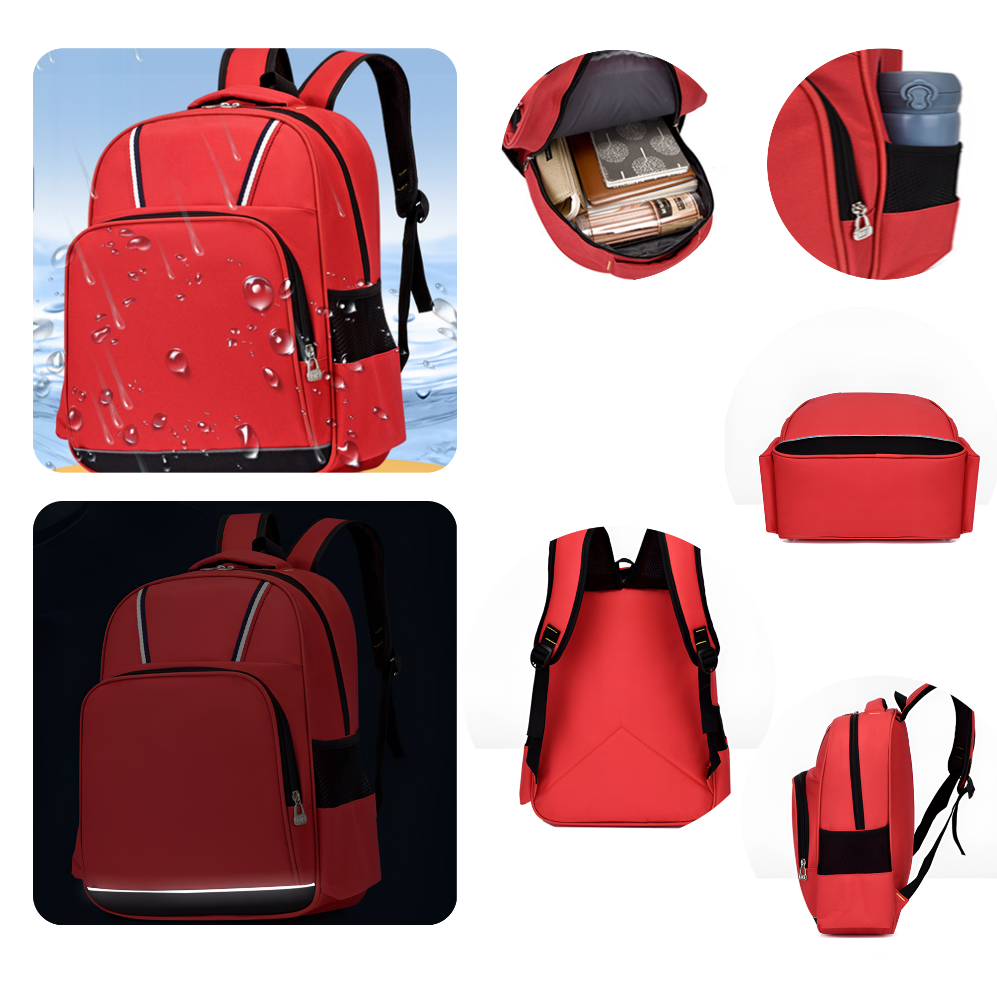 MOQ 50 PCS Oxford Sturdy Children Backpacks 5